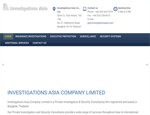 Tablet Screenshot of investigationsasia.com